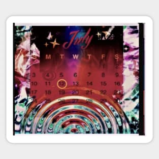 Calendar for July 2022 Sticker